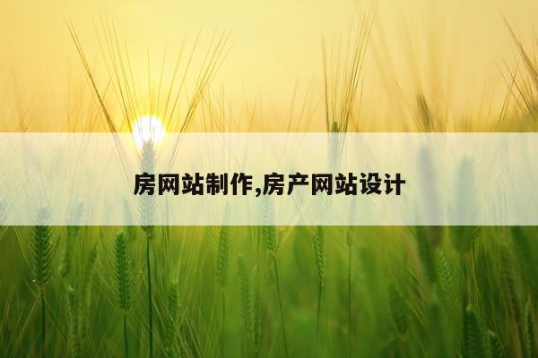 房网站制作,房产网站设计