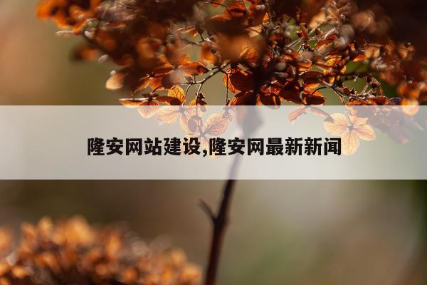 隆安网站建设,隆安网最新新闻