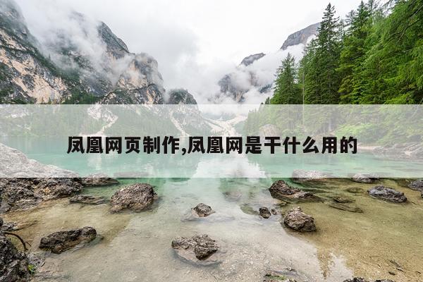 凤凰网页制作,凤凰网是干什么用的