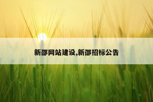 新邵网站建设,新邵招标公告