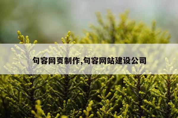 句容网页制作,句容网站建设公司