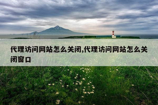 代理访问网站怎么关闭,代理访问网站怎么关闭窗口