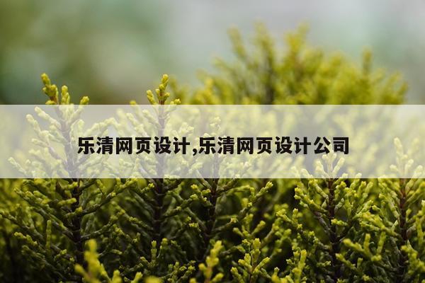 乐清网页设计,乐清网页设计公司