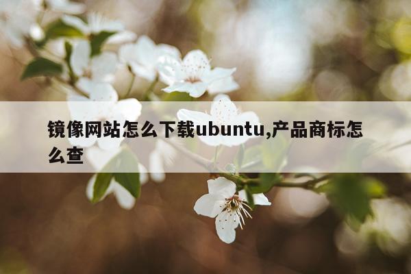 镜像网站怎么下载ubuntu,产品商标怎么查