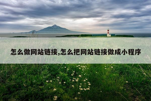 怎么做网站链接,怎么把网站链接做成小程序