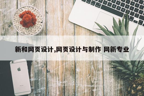 新和网页设计,网页设计与制作 网新专业
