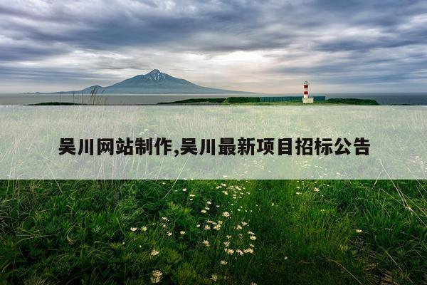吴川网站制作,吴川最新项目招标公告