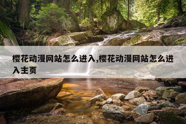 樱花动漫网站怎么进入,樱花动漫网站怎么进入主页