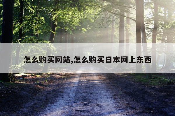 怎么购买网站,怎么购买日本网上东西