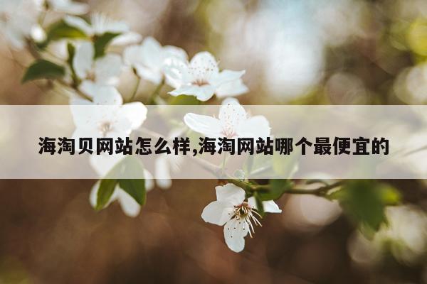 海淘贝网站怎么样,海淘网站哪个最便宜的