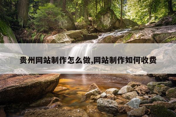 贵州网站制作怎么做,网站制作如何收费