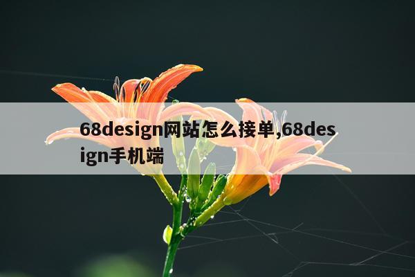 68design网站怎么接单,68design手机端